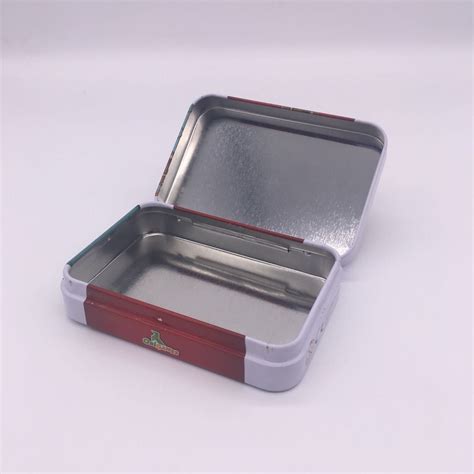 rectangle metal box|rectangular metal box with lid.